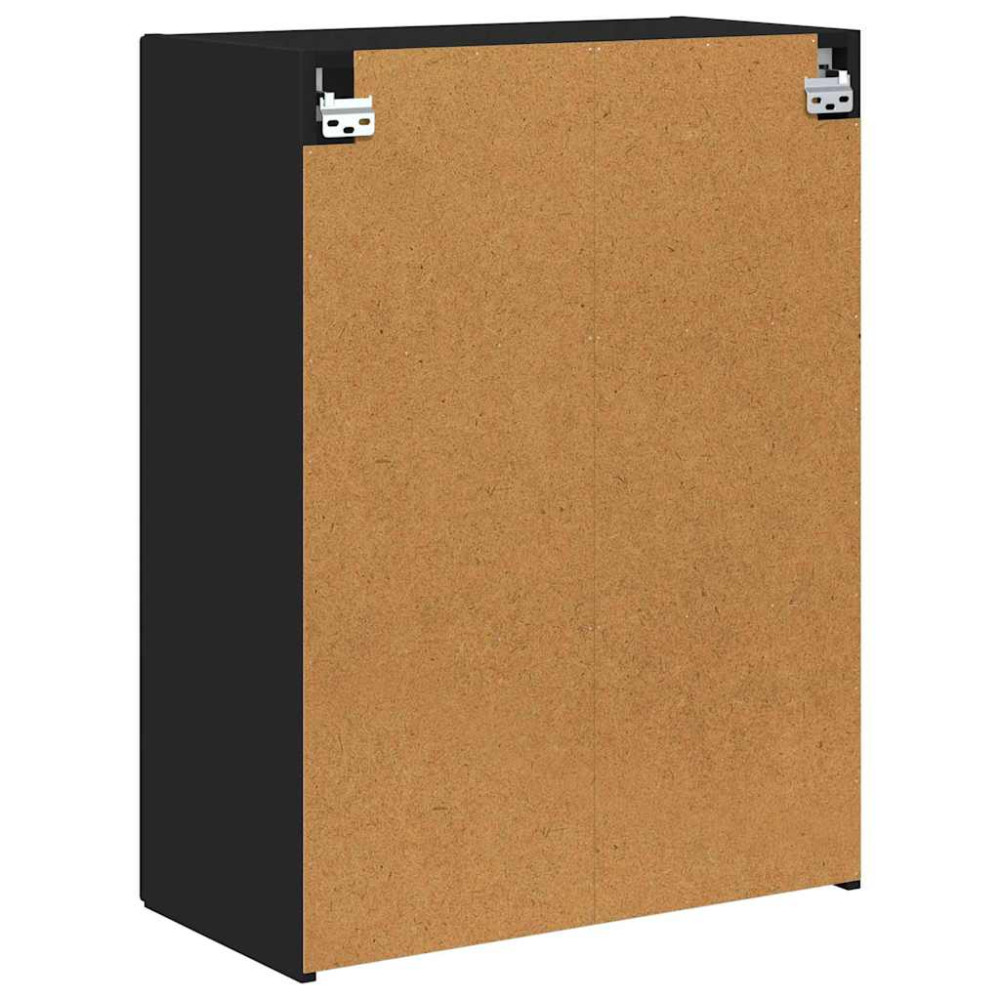 Produktbild för TV Vägghylla Svart 59,5 x 31 x 80 cm Konstruerat trä