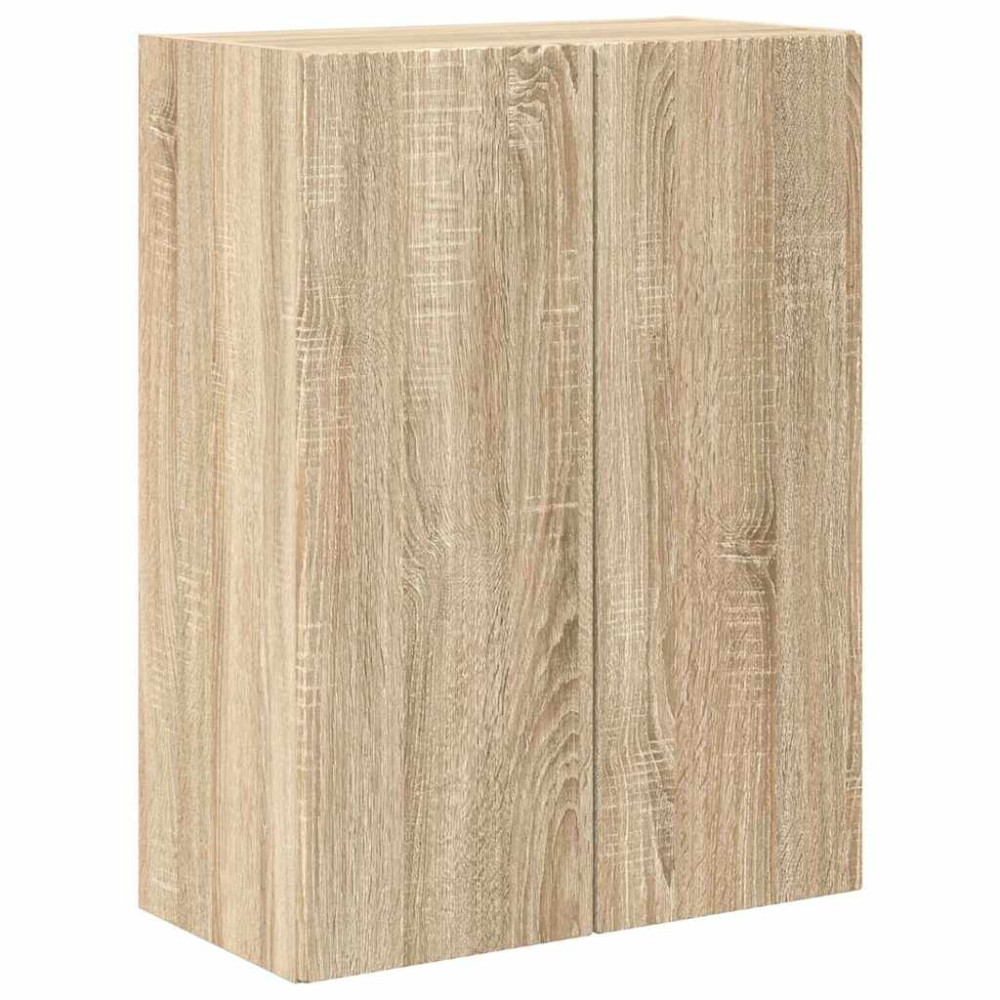 Produktbild för TV Vägghylla Sonoma-ek 59,5 x 31 x 80 cm Konstruerat trä