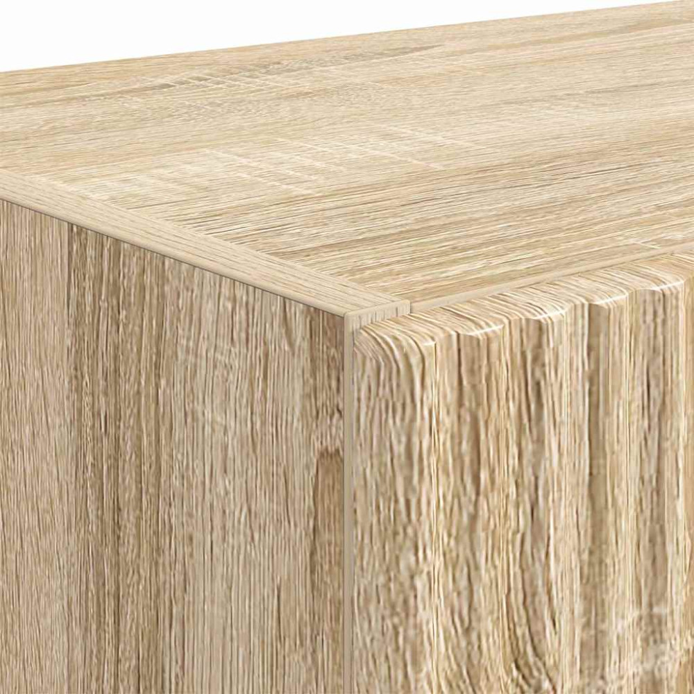 Produktbild för TV Vägghylla Sonoma-ek 59,5 x 31 x 80 cm Konstruerat trä