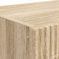 Produktbild för TV Vägghylla Sonoma-ek 59,5 x 31 x 80 cm Konstruerat trä