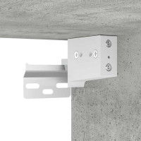 Produktbild för TV Vägghylla Betonggrå 59,5 x 31 x 80 cm Konstruerat trä