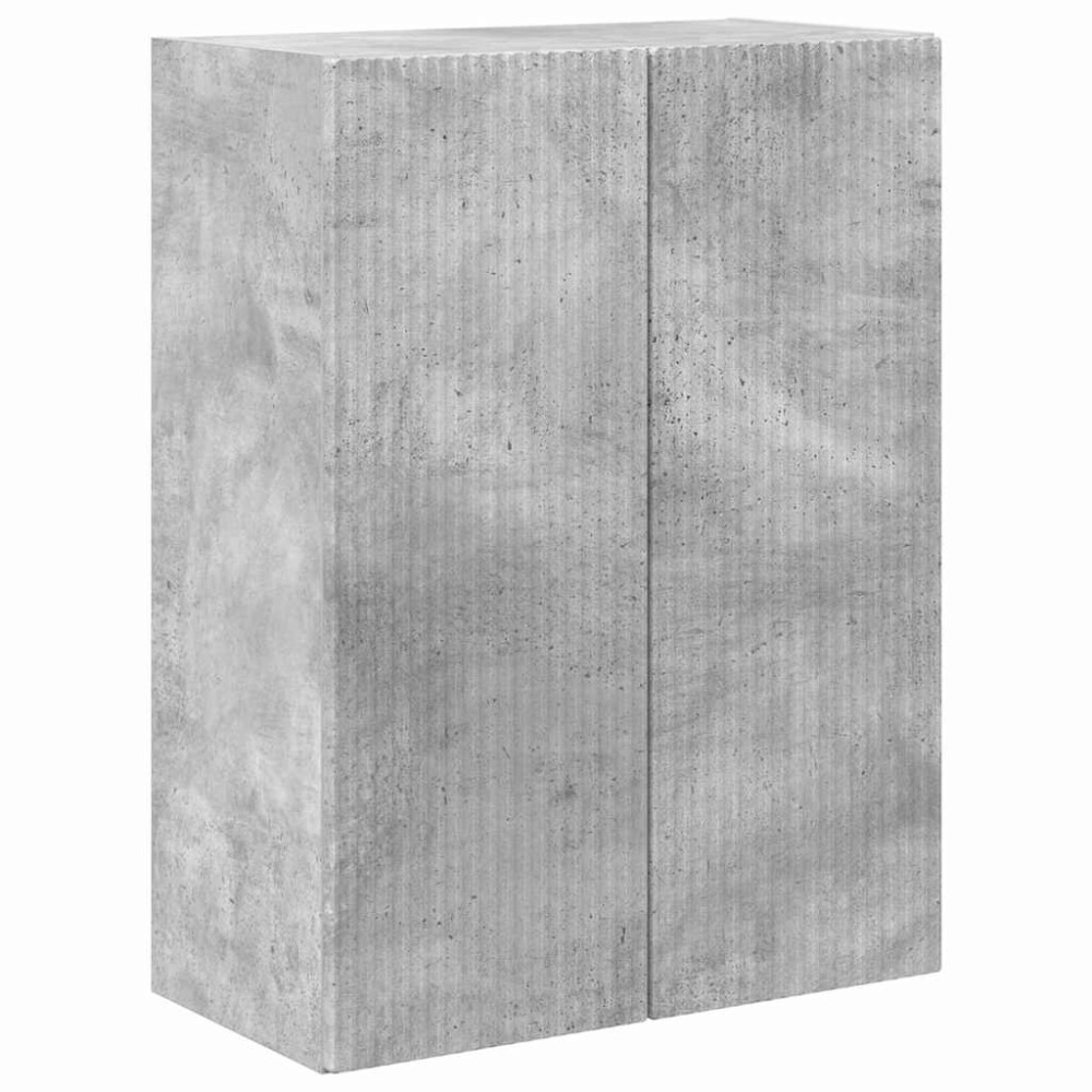 Produktbild för TV Vägghylla Betonggrå 59,5 x 31 x 80 cm Konstruerat trä