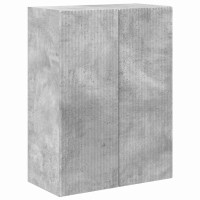 Produktbild för TV Vägghylla Betonggrå 59,5 x 31 x 80 cm Konstruerat trä