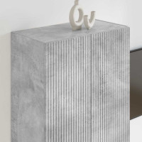 Produktbild för TV Vägghylla Betonggrå 59,5 x 31 x 80 cm Konstruerat trä