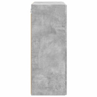 Produktbild för TV Vägghylla Betonggrå 59,5 x 31 x 80 cm Konstruerat trä