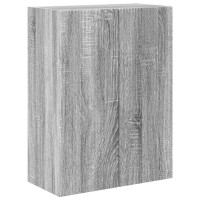 Produktbild för TV Vägghylla Grå Sonoma 59,5 x 31 x 80 cm Konstruerat trä