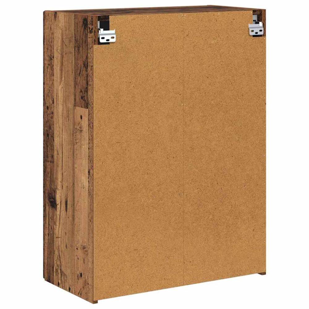 Produktbild för TV Vägghylla Gammalt trä 59,5 x 31 x 80 cm Konstruerat trä