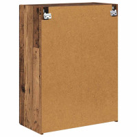 Produktbild för TV Vägghylla Gammalt trä 59,5 x 31 x 80 cm Konstruerat trä