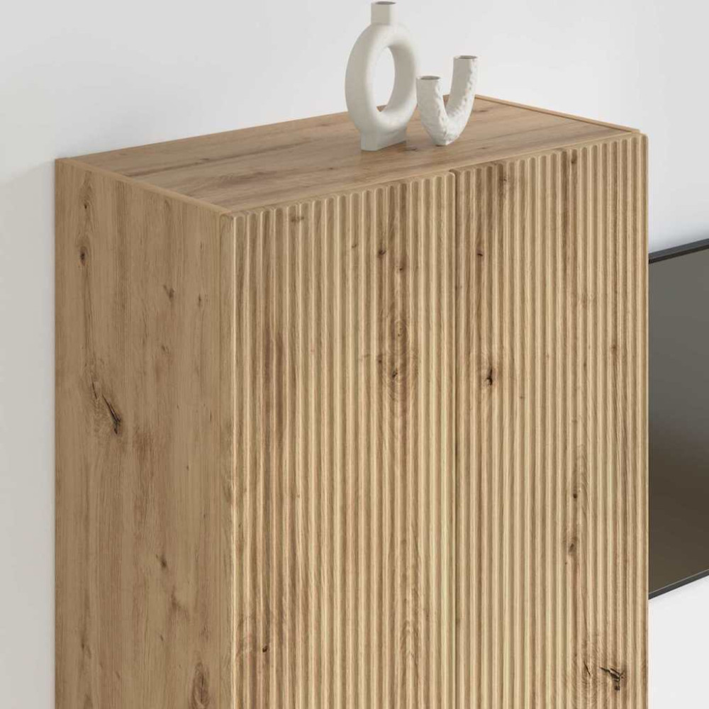 Produktbild för TV Vägghylla Artisan Ek 59,5 x 31 x 80 cm Konstruerat trä