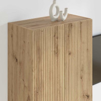 Produktbild för TV Vägghylla Artisan Ek 59,5 x 31 x 80 cm Konstruerat trä