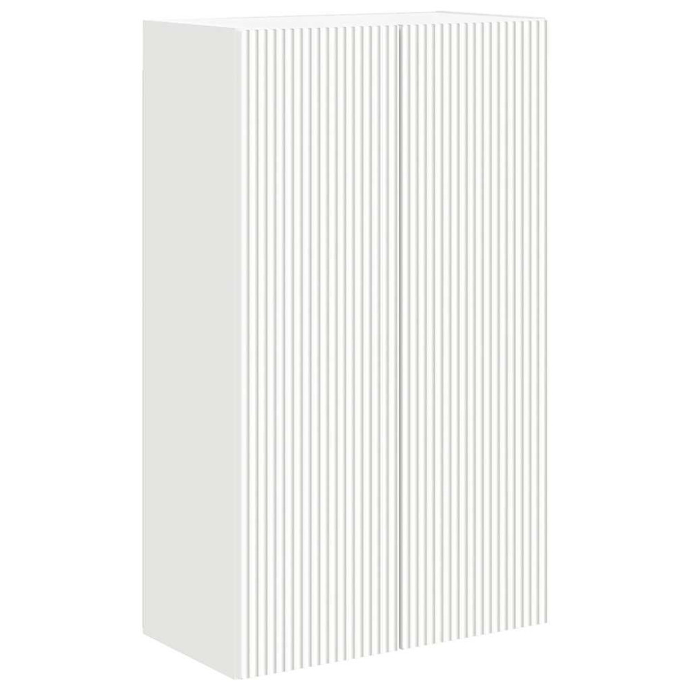 Produktbild för TV Vägghylla Vit 59,5 x 31 x 100 cm Konstruerat trä
