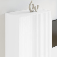 Produktbild för TV Vägghylla Vit 59,5 x 31 x 100 cm Konstruerat trä