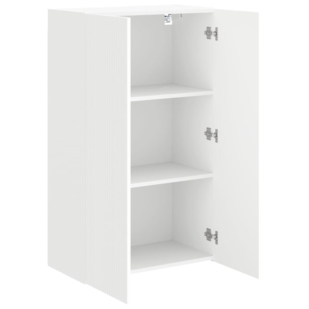 Produktbild för TV Vägghylla Vit 59,5 x 31 x 100 cm Konstruerat trä