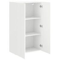 Produktbild för TV Vägghylla Vit 59,5 x 31 x 100 cm Konstruerat trä