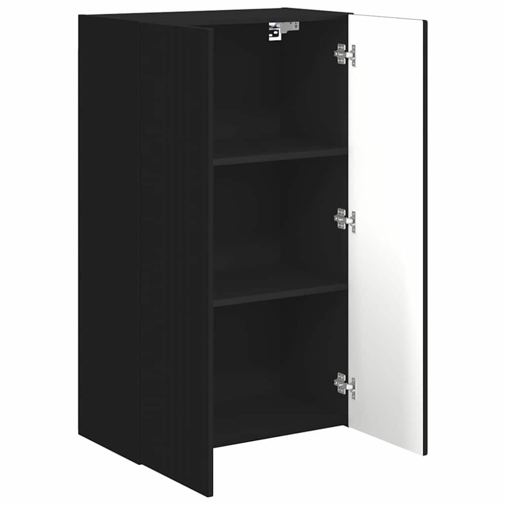 Produktbild för TV Vägghylla Svart 59,5 x 31 x 100 cm Konstruerat trä