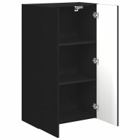 Produktbild för TV Vägghylla Svart 59,5 x 31 x 100 cm Konstruerat trä
