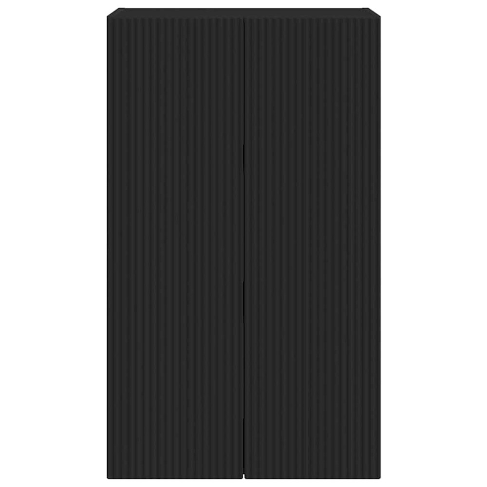 Produktbild för TV Vägghylla Svart 59,5 x 31 x 100 cm Konstruerat trä