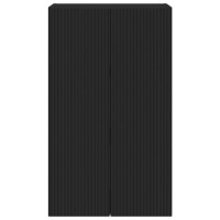 Produktbild för TV Vägghylla Svart 59,5 x 31 x 100 cm Konstruerat trä