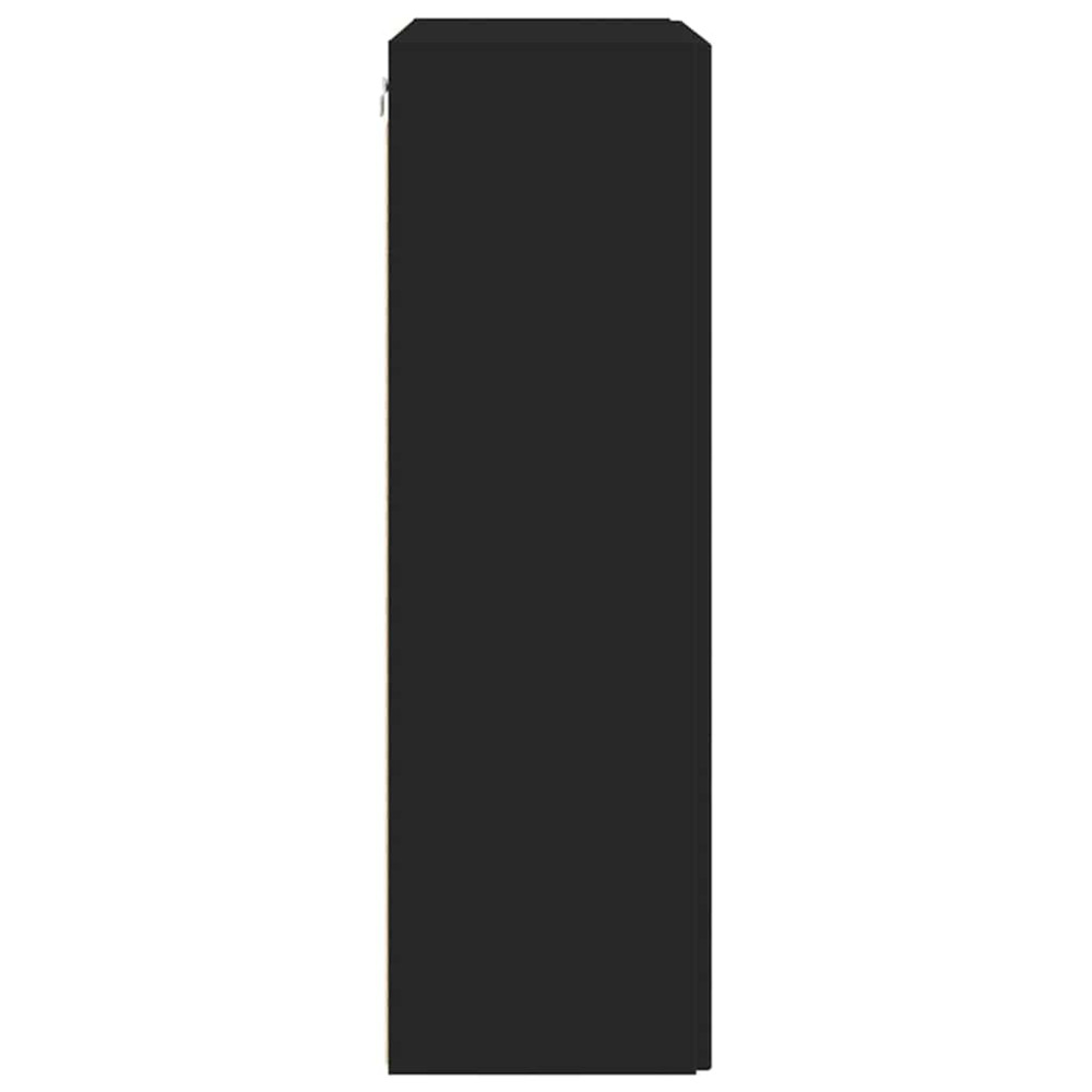 Produktbild för TV Vägghylla Svart 59,5 x 31 x 100 cm Konstruerat trä