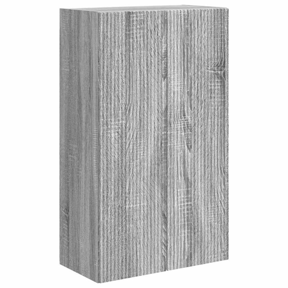Produktbild för TV Vägghylla Grå Sonoma 59,5 x 31 x 100 cm Konstruerat trä