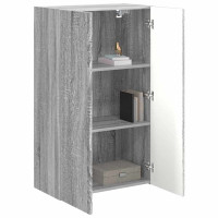 Produktbild för TV Vägghylla Grå Sonoma 59,5 x 31 x 100 cm Konstruerat trä
