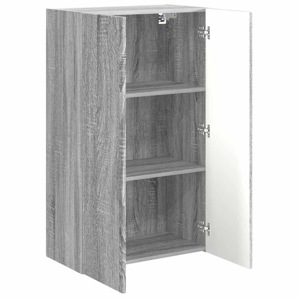 Produktbild för TV Vägghylla Grå Sonoma 59,5 x 31 x 100 cm Konstruerat trä