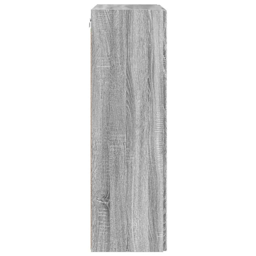 Produktbild för TV Vägghylla Grå Sonoma 59,5 x 31 x 100 cm Konstruerat trä