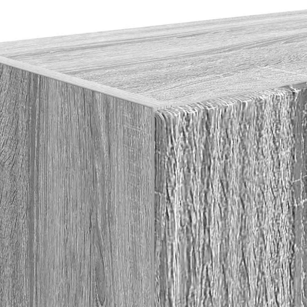 Produktbild för TV Vägghylla Grå Sonoma 59,5 x 31 x 100 cm Konstruerat trä