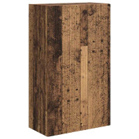 Produktbild för TV Vägghylla Gammalt trä 59,5 x 31 x 100 cm Konstruerat trä