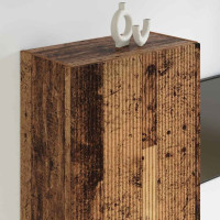 Produktbild för TV Vägghylla Gammalt trä 59,5 x 31 x 100 cm Konstruerat trä