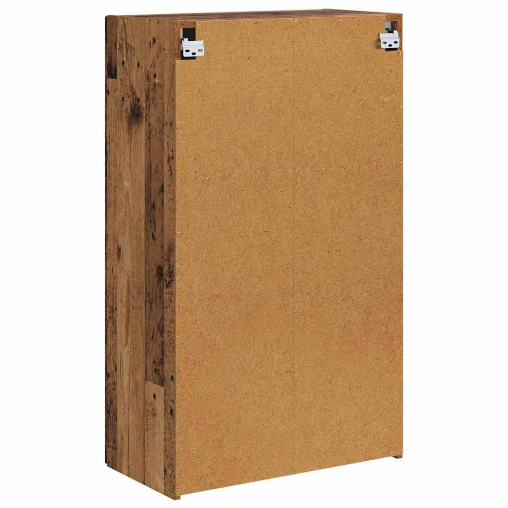 Produktbild för TV Vägghylla Gammalt trä 59,5 x 31 x 100 cm Konstruerat trä