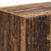 Produktbild för TV Vägghylla Gammalt trä 59,5 x 31 x 100 cm Konstruerat trä