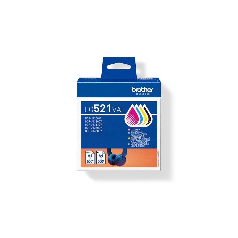 Produktbild för Brother LC521 Value Pack