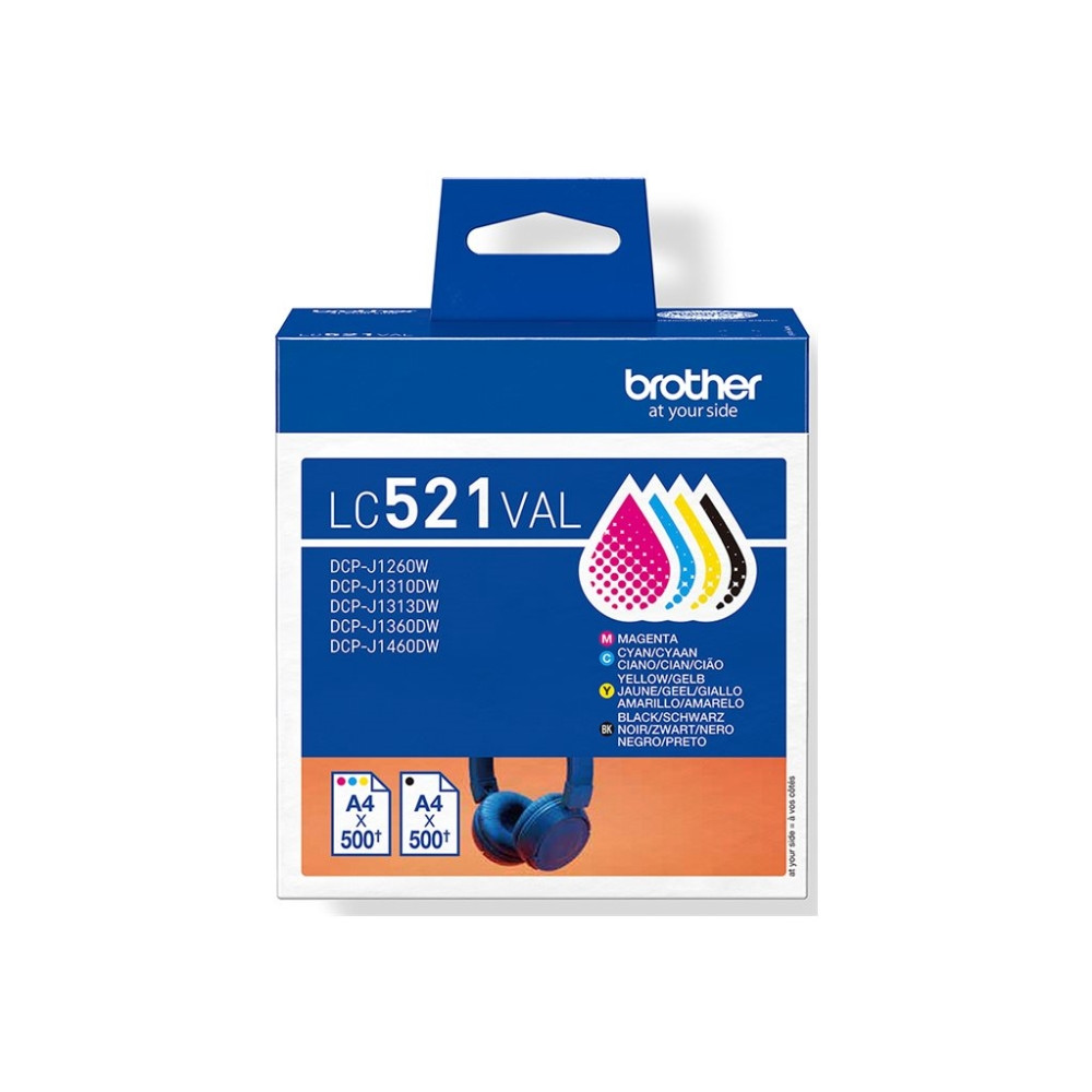 Produktbild för Brother LC521 Value Pack