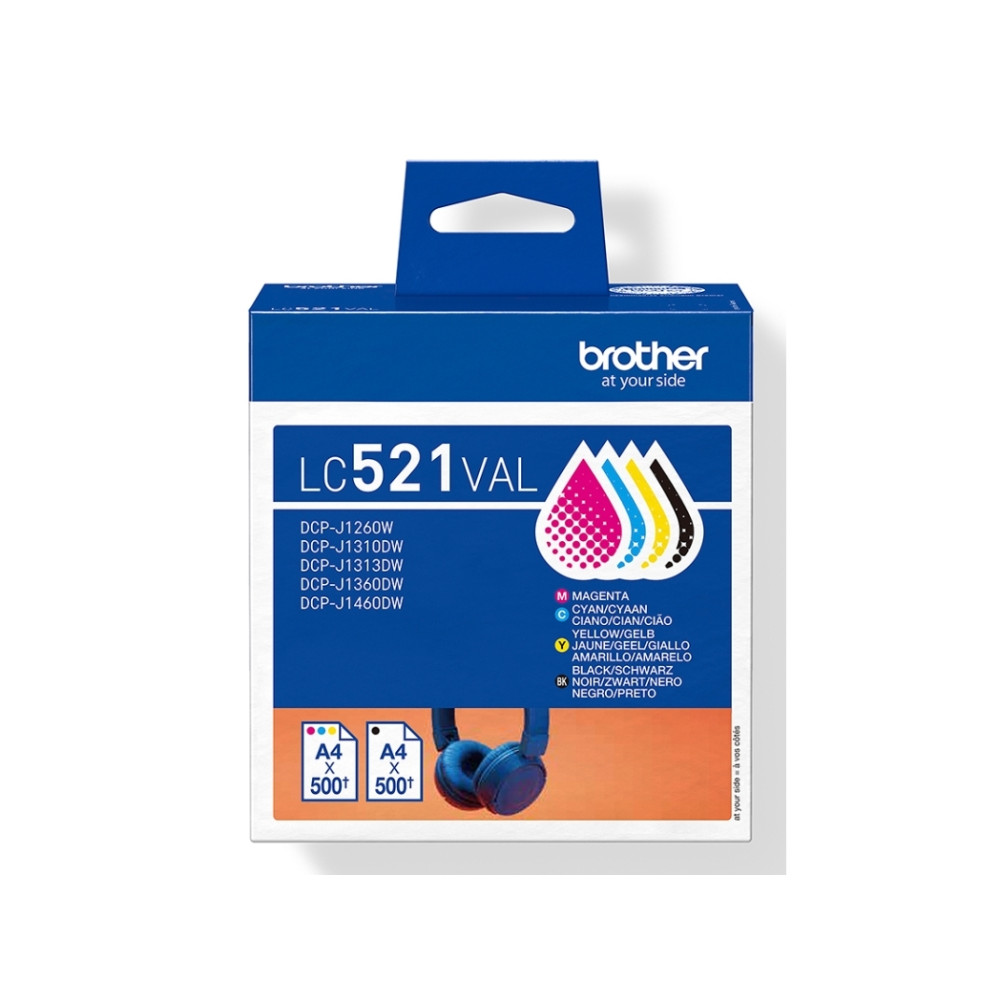 Produktbild för Brother LC521 Value Pack