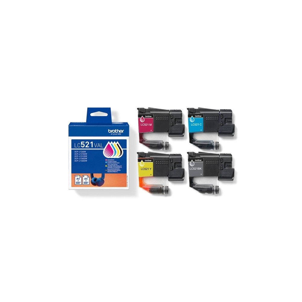 Produktbild för Brother LC521 Value Pack