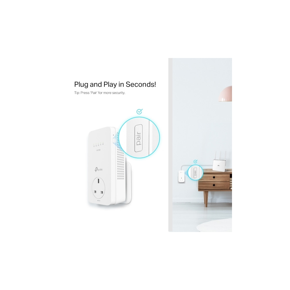 Produktbild för TP-Link TL-WPA8631P, 300 Mbit/s, IEEE 802.11n, IEEE 802.11a,...