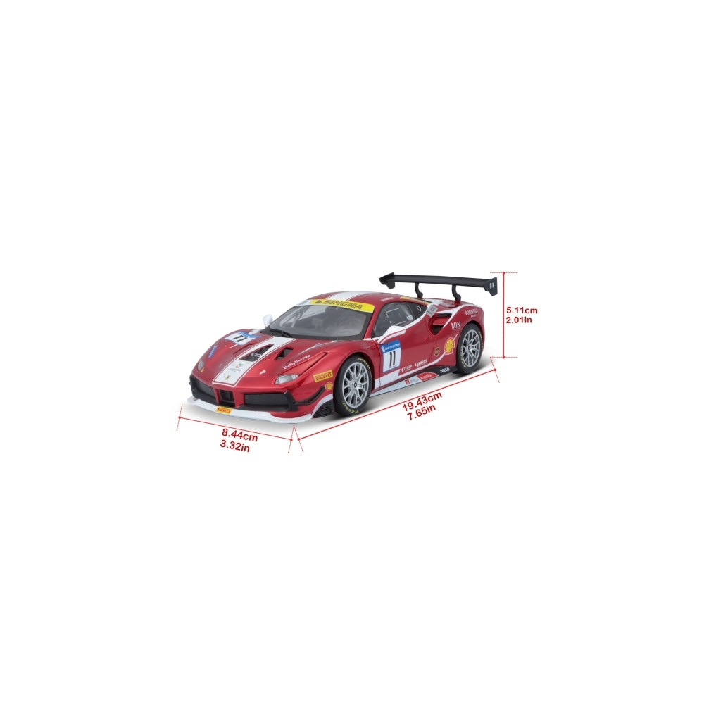 Produktbild för Bburago Modellbil 18-26308 Ferrari 488 Challenge (Formel Rac...