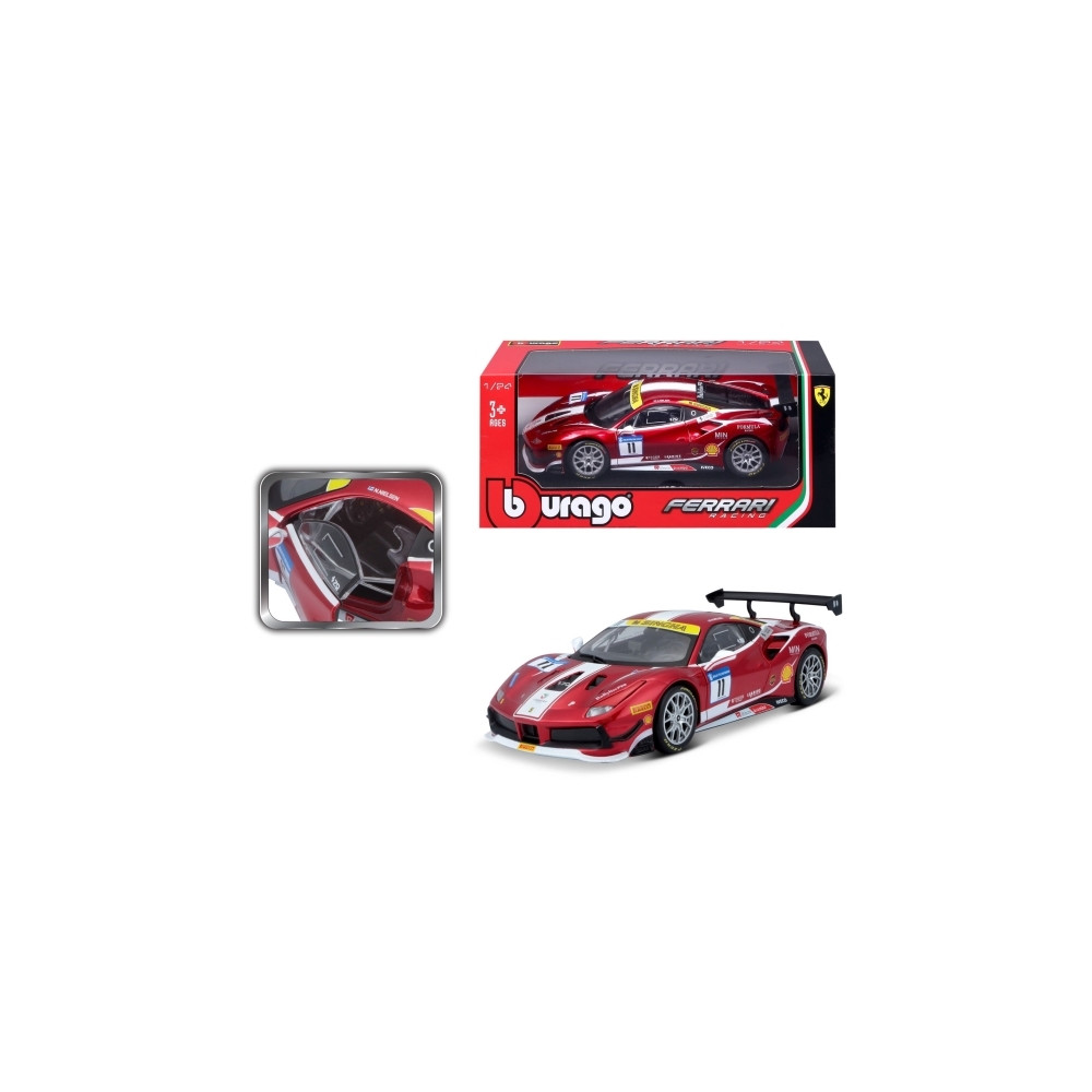 Produktbild för Bburago Modellbil 18-26308 Ferrari 488 Challenge (Formel Rac...
