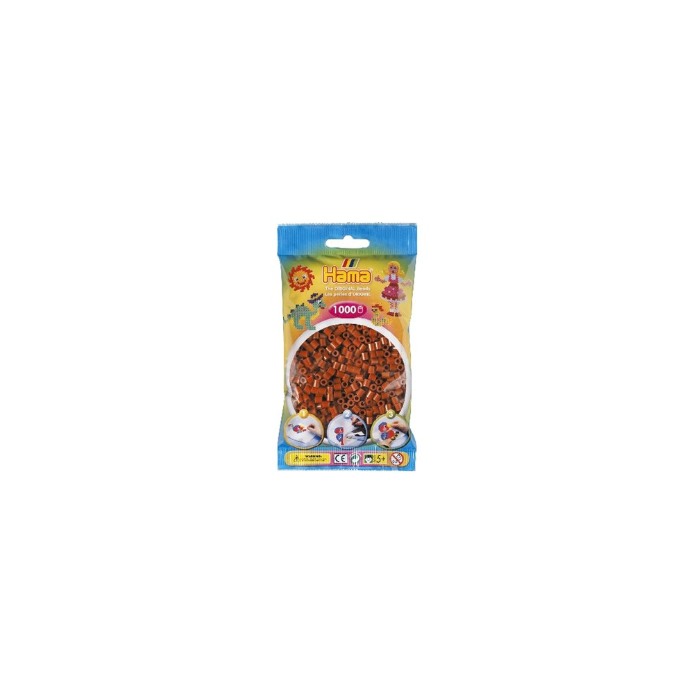 Produktbild för Hama midi pärlor mellanbruna (1000 st)