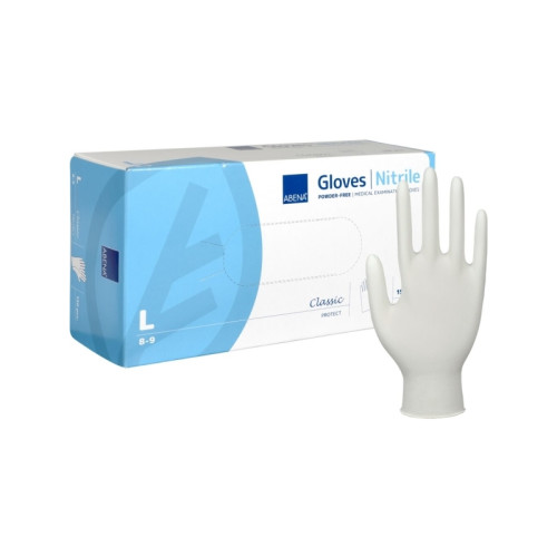 Abena Undersökningshandske, ABENA Classic Protect, storlek L, vit,...