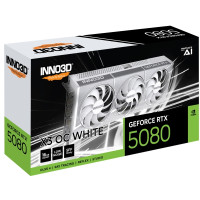 Produktbild för Inno3D GeForce RTX 5080 X3 OC - grafikkort - GeForce RTX 5080 - 16 GB - vit