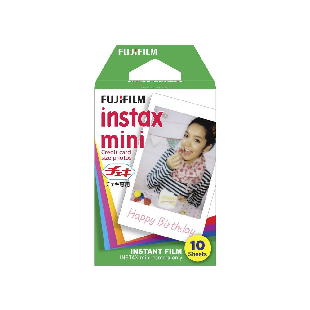 Produktbild för Fujifilm Instax Mini färgfilm för snabbframkallning - ISO 800 - 10