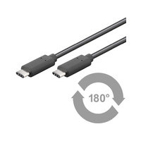 Produktbild för MicroConnect - USB typ C-kabel - USB-C till USB-C - 1 m