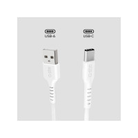 Produktbild för SBS TECABLEMICROC10W, 1 m, USB A, USB C, USB 2.0, 0,48 Gbit/...