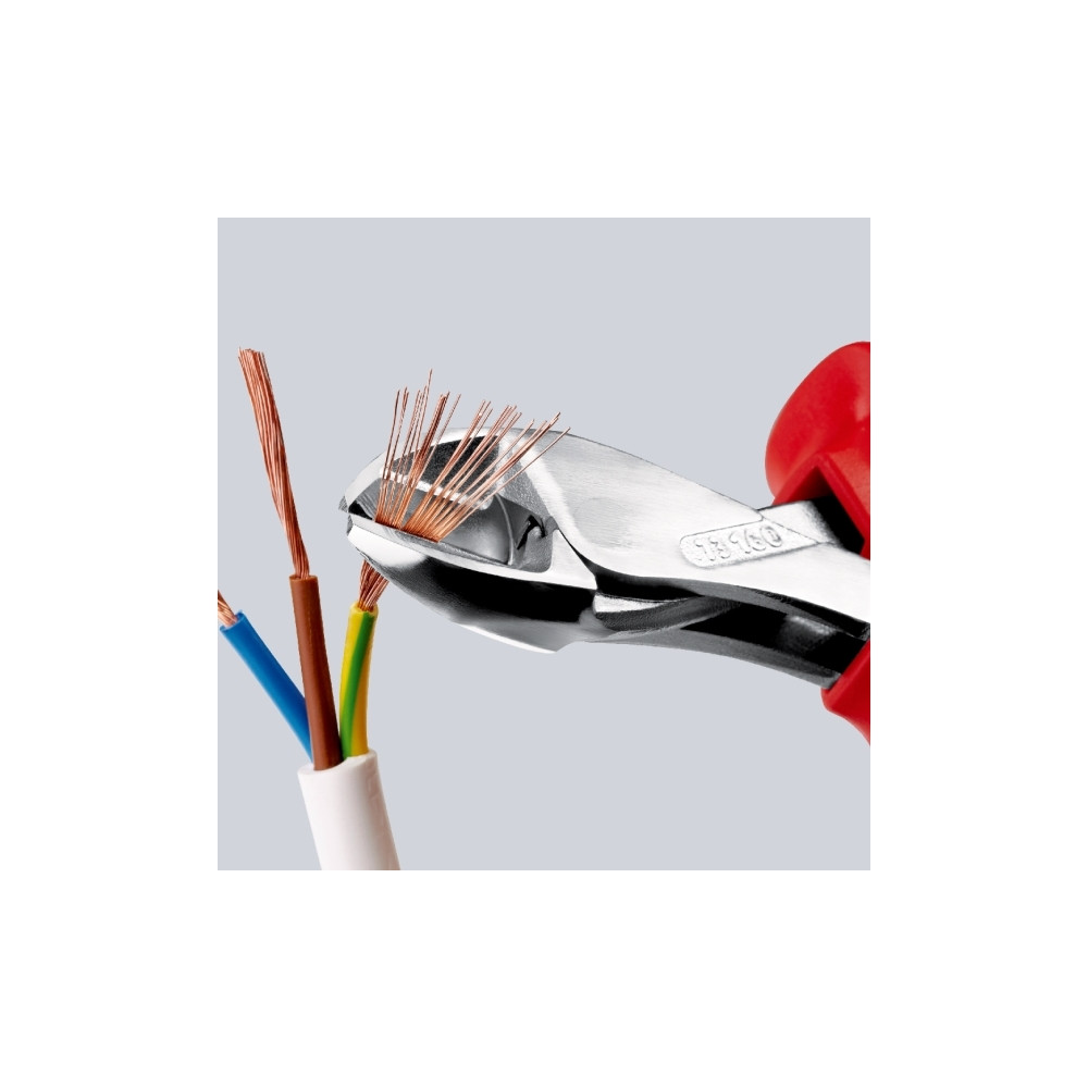 Produktbild för Knipex 73 05 160 T, Diagonal avbitartång, 4,8 mm, Kromvanadi...