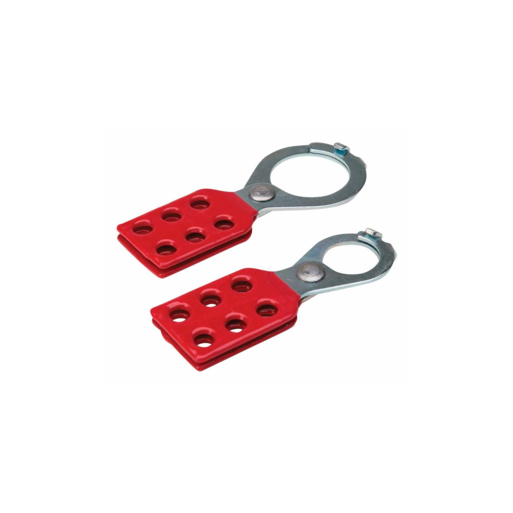 Produktbild för Brady 105718, Gruppavstängning, Röd, Silver, Stål, 6 styck,...