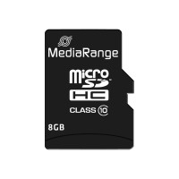 Produktbild för MediaRange - flash-minneskort - 8 GB - microSDHC