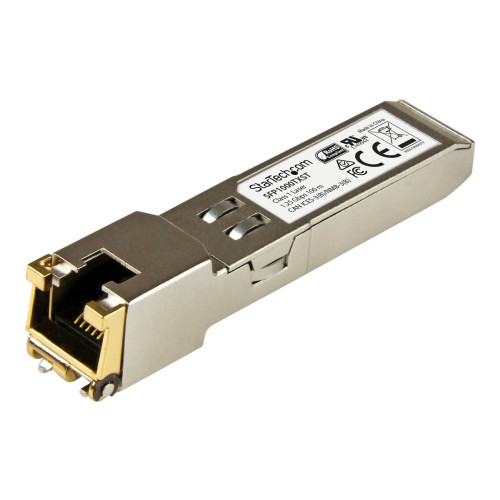 StarTech.com MSA Uncoded Compatible SFP Module, 1000BASE-TX, SFP to RJ45 (Copper) Cat6/Cat5e, 1GE Gigabit Ethernet SFP, RJ-45 (Copper) 100m, 1Gbps/