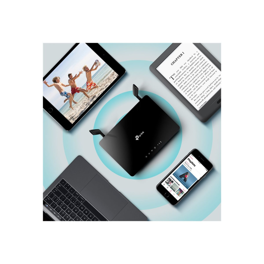 Produktbild för TP-Link Archer MR402 V1 - trådlös router - WWAN - Wi-Fi 5 - 4G, 3G - skrivbordsmodell